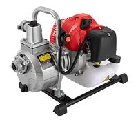 1" Petrol Water Pump 2 HP 2 Stroke Petrol Engine Portable Garden Booster Pump Irrigation Pump for Sprinkler and Water Pressure Booster, 30m Total Head, 42.5cc, 10m³/h