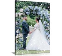 1 Photo Portrait Personalised Diamond Glitter Canvas Print - Sparkly Glittery Dust Finish - Handmade Heavyweight Canvas - Sizes 12x8" to 36x24" - Custom Photo Wall Art & Picture Gifts