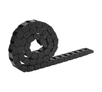 1 piece 10 x 15 mm cable drag chain, drag chain cable PA66 CNC nylon cable drag chain 1M energy chain wire carrier for 3D printer