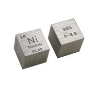 1 Piece 10MM Cube Elements Tungsten Zinc Nickel Molybdenum Chromium Iron Copper Bismuth Tin Lead Titanium Aluminium Niobium Vanadium (28 Ni)