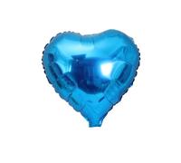 1 Piece 18 In Heart Foil Balloon for Wedding Birthday,Blue Style 1 | Foil material,Beautiful Heart Shape,Convenient Automatic Sealing,Durable and Harmless,Easy to Inflate,Love Theme