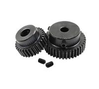 1 Piece 1M18T Spur Gear Bore 6mm 6.35mm 8mm Pinion Gear Low 45# Steel Material High Quality Gear Wheel For Motor(6.35mm,3pcs 1M 18 Teeth)