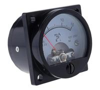 1 Piece 2.5 Accuracy DC 0-100mA Ammeter SO-45 Class Round Analog Panel Meter Black 1 Piece 2.5 Accuracy DC0-10mA 0-100mA Ammeter(500MA)