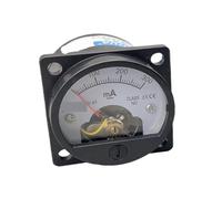 1 Piece 2.5 DC 0-100mA Ammeter SO-45 Class Round Analog Panel Meter Black 1 Piece 2.5 Accuracy DC0-10mA 0-100mA Ammeter(10MA)