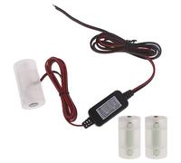 1 piece 2 pin power converter Calkaline LR14 replacement battery 3 pieces 4.5V battery cable