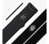 1 Piece 2 Slot Plain Black Deluxe Snooker and Pool Cue Case - Holds 2 Cues