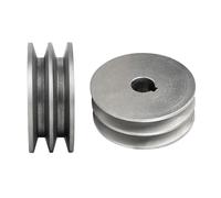 1 Piece 2A Type Double Slot Pulley Dia 60mm-120mm V-Belt Pulley Material Cast Iron Power Tool Accessories (OD100mmXID18mm)