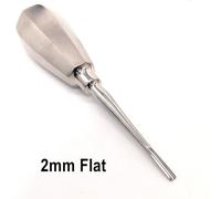 (1 piece 2mm flat) Dental Tongue Scraper Quite Minimally Invasive Tooth Extraction Tools Tooth Extracting Elevator Root Elevator