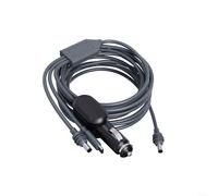 1 Piece 3-in-1 DC-DC Boost Power Cable for Starlink for MINI, 12-24V to 30V Converter with Type-C, Waterproof Data Cord for Car RV Outdoor Travel, Black(5 meters)