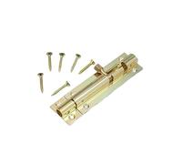 1 Piece 3 Inches Brass Door Lock Bolt Gold Sliding Gate Bolt for Door/Gate/Balcony/Bedroom/Bathroom
