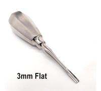 (1 piece 3mm flat) Dental Tongue Scraper Quite Minimally Invasive Tooth Extraction Tools Tooth Extracting Elevator Root Elevator