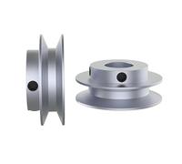 1 Piece 40MM 60MM 80MM 100MM 120MM Aluminum Alloy Single V-belt Pulley Spindle Motor Pulley A-type V-belt Pulley (18X60X24MM)