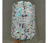 1 Piece *50g Shiny Sequin 100% Cotton Yarn+6mm and 3mm Sequins Yarn for Hand Knitting Paillette Sparkling Glistening Thread ZL49