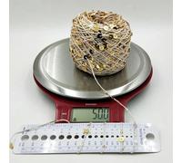 1 Piece *50g Shiny Sequin 100% Cotton Yarn+6mm and 3mm Sequins Yarn for Hand Knitting Paillette Sparkling Glistening Thread ZL49