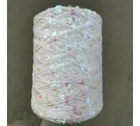 1 Piece *50g Shiny Sequin 100% Cotton Yarn+6mm and 3mm Sequins Yarn for Hand Knitting Paillette Sparkling Glistening Thread ZL49