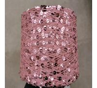 1 Piece *50g Shiny Sequin 100% Cotton Yarn+6mm and 3mm Sequins Yarn for Hand Knitting Paillette Sparkling Glistening Thread ZL49