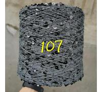 1 Piece *50g Shiny Sequin 100% Cotton Yarn+6mm and 3mm Sequins Yarn for Hand Knitting Paillette Sparkling Glistening Thread ZL49