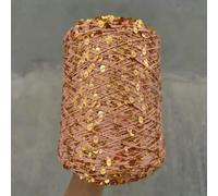 1 Piece *50g Shiny Sequin 100% Cotton Yarn+6mm and 3mm Sequins Yarn for Hand Knitting Paillette Sparkling Glistening Thread ZL49