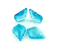 1 Piece 50mm Crystal Glass Chandelier Crystal Maple Leaf Crystal Hanging Pendant for Lamp Part,Aquamarine,50mm 1 Piece