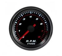 1 Piece 52MM Diesel Tachometer Gauge 0-8000 RPM 12V White LED Backlight Red Pointer for 1-8 Cylinder Engine Car Dashboard Monitoring