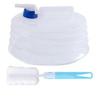 1 Piece 5l Folding Bucket with 1 Piece Sponge Cleaning Brush, Folding Water Container, Storage Bucket, Portable Water Bottle, Camping Water Tank, Suitable for Outdoor Travel