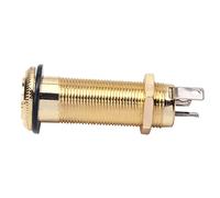 1 Piece 6.35 mm Guitar Endpin Plug Jack for Guitar Bass Gold