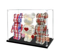 1 Piece 70 x 30 x 40 cm Clear Acrylic Showcase Dustproof 3 mm Large Display Box for Lego Model Pop Mart Labubu 400% Dolls