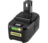 1 Piece 8000mAh 18-Volt Replacement Battery for Ryobi Battery 18V Compatible with Ryobi 18V RB18L50 RB18L40 RB18L25 RB18L15 RB18L13 P102 P103 P104 P105 P106 P107 P109 Cordless Tools