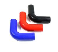 1 Piece 90 Degree Elbow Silicone Hose - ID 16-76mm, 150mm Length, Black/Blue/Red 4-Ply - Universal Car Fit, 0.9 Mpa Pressure Resistant Turbo Intake Connector(Red,ID 70mm)