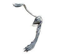 1 Piece 925 Sterling Silver Crow Ear Cuff Clips Exaggerated Personality Gothic Earcuff Hypoallergenic Ear Amplifying Jewelry