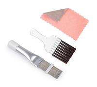 1 Piece Air Conditioner Cleaning Brush and 1 Piece Wing Cleaning Comb, with 1 Piece Rag, Refrigerator Serpentine Cleaning Brush, Air Conditioner Condenser Brush