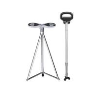 1 Piece Aluminum Walking Sticks,Lightweight Trekking Poles Collapsible,with Triangular Pad,Storage Bag and Non-slip Mat(3)