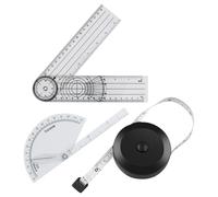 1 Piece Angle Ruler, 1 Piece Mini Tape Measure And 1 Piece Finger Ruler, Multi-Functional Measuring Tool, Body Measuring Ruler, Drawing Accessories