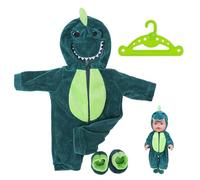 1 Piece Baby Doll Dinosaur Set with 1 Hanger, Perfect Doll Accessories, Suitable for Various 18 Inch Dolls, Uniquely Designed Doll Clothing and Newborn Clothing, Durable