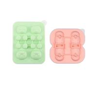 1 Piece Bear Ice Cube Mold with 1 Piece Penguin Ice Cube Mold, Silicone Ice Cube Tray, Cute 3D Animal Shape Ice Cream Mold, Suitable for Juice, Coffee, Milk Tea, Chocolate