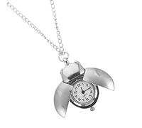 1 Piece Beetle Designed Pocket Watch, Shiny Pocket Watch, Delicate Pocket Watch (Silver 42X1X0.5CM)