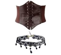 1 Piece Belt And 1 Piece Collar, Retro Accessories, Role Play Accessories, Masquerade Costume Accessories.