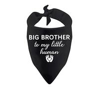 1 Piece Big Sister/Brother to My Little Human Dog Bandana Dog Pregnancy Announcement Gender Reveal Gift(human brother)