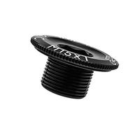 1 Piece Bike Crankset Arm Bolt Aluminum Alloy Bicycle Crank Arm Screws Crank Fixing Bolt Axis Nut Cover Replacement (Black M15*11mm)