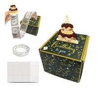 1 Piece Birthday Money Box, Happy Birthday Money Box Cash Gift Box, Birthday Cash Box Pull Out, Cake Money Box Box, Surprise Cash Gift Box, Birthday Party Pull out Money Box