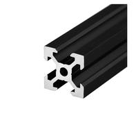 1 Piece Black 2020 V Groove European Standard Anodized Aluminum Profile Extruded Linear Guide 200mm 500mm(550mm)