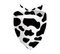 1 Piece Black and White Cow Print Triangle Dog Bandana Farm Life Dog Scarf Farmer Gift Cow Lovers Gift (Black and White Cow D UK)