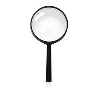 1 Piece Black Magnifying Glass, 2.5x and 10x Magnifying Glass, Non-slip Handle Magnifying Glass, Reading Magnifying Glass, HD Magnifying Glass, Handheld Magnifying Glass