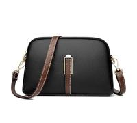 1 Piece Black Shell Bag, PU Leather Wallet, Women's Shoulder Bag, Zipper Crossbody Bag, Adjustable Bag, Suitable for Various Occasions
