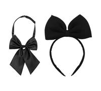 1 Piece Bow Headband And 1 Piece Girl Bow Tie, Role Play Accessories, Cute Minimalist Hair Accessories, Party Hair Accessories.