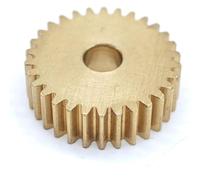 1 Piece Brass Spur Pinion Gear 0.5M 72T - 3mm-15mm Bore, 5mm Thickness for Precision Use(3.17mm bore)