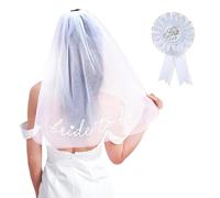 1 Piece Bridal Veil, 1 Piece Bridal Corsage, Bridal Veil Hen Party, Hen Veil, Bride Becomes Accessory Hen Party, Hen Party Accessories Fun