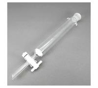 1 Piece Caliber 24# Column With PTFE Piston Laboratory Ion Exchange Column Filtration Column With Sand Core(20x200mm)