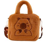 1 Piece Capybara Bag, Capybara Gifts for Girls, Cute Girls Handbag with Adjustable Strap, Capybara Plush Design Cross Body Bag for Everyday Use, Kawaii Gifts for Girls and Teenagers