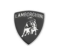1 Piece Car 3D Metal Emblem Sticker for Lamborghini Gallardo Aventador Huracan URUS Rear Trunk Badge Decor Accessories,Silver